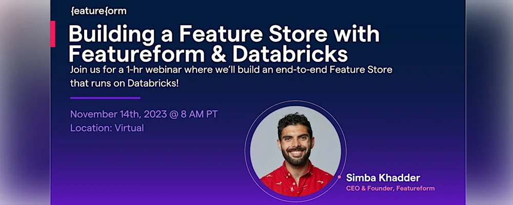 Event - Webinar: Building a Feature Store with Featureform & Databricks