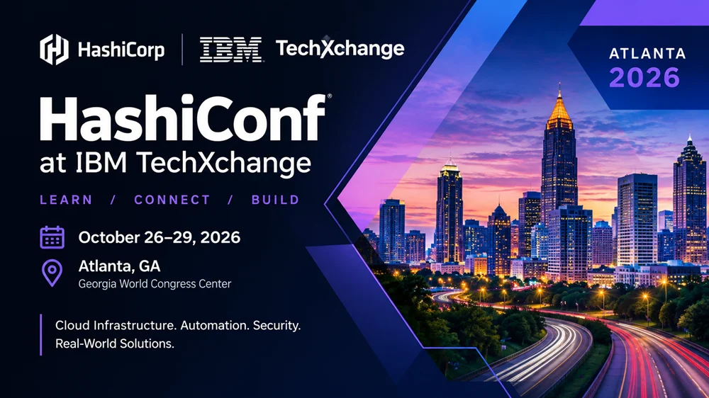 Upoming Event HashiConf at IBM TechXchange 2026